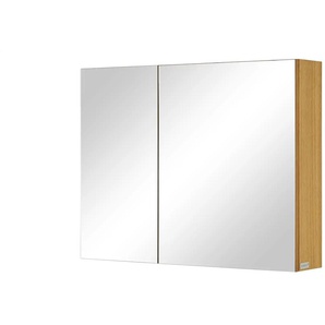 Wohnwert Spiegelschrank Capri - holzfarben - Materialmix - 90 cm - 70 cm - 18 cm | Möbel Kraft