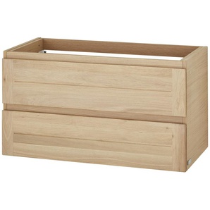 Wohnwert Waschtischunterschrank Capri - holzfarben - Materialmix - 90 cm - 52 cm - 45,5 cm | Möbel Kraft