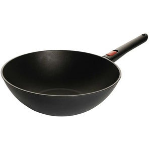 WOLL Wok Ø 30 cm ¦ schwarz ¦ Aluminium ¦ Maße (cm): H: 10  Ø: 30