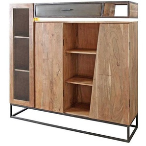 Wolf Möbel Stadium Highboard mit Beleuchtung 145x40x140cm