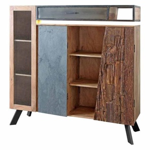 Wolf Möbel Stadium Highboard mit Beleuchtung 145x40x140cm