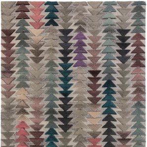 Wollteppich FLAIR RUGS Archer Teppiche Gr. B: 160cm, 10mm, L: 230cm, bunt (multi) geometrisches Design