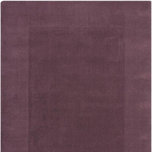 Wollteppich FLAIR RUGS Tuscany Teppiche Gr. B/L: 200 cm x 290 cm, 8 mm, 1 St., lila Schlafzimmerteppiche
