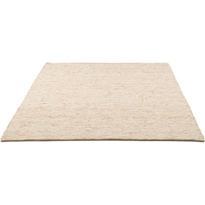 Wollteppich HOME AFFAIRE Pirker Teppiche Gr. B: 190cm, 12mm, L: 290cm, beige (dunkelbeige) Wendeteppich, meliert, reine Wolle, handgewebt, Scandi, Wohnzimmer