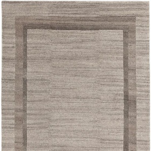 Wollteppich LUXOR LIVING Lethbridge Teppiche Gr. B: 200cm, 11mm, L: 250cm, beige reine Wolle, handgeknüpft, mit Bordüre, Wohnzimmer