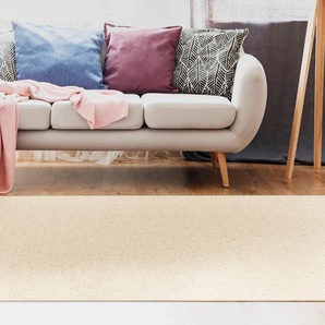 Wollteppich LUXOR LIVING Sheffield Teppiche Gr. B: 240cm, 5mm, L: 340cm, beige (creme) melierte Berber-Optik, reine Wolle, auch als Läufer erhältlich