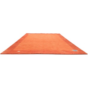 Wollteppich MORGENLAND GABBEH BAROSSA, rot, B:200cm H:18mm L:300cm, Wolle, Teppiche, reine Schurwolle Bordüre, Wohnzimmer