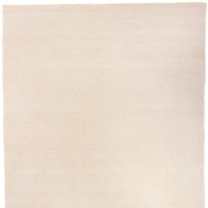 Wollteppich MORGENLAND GABBEH FEIN UNI Teppiche Gr. B/L: 200 cm x 300 cm, 18 mm, 1 St., beige (natur) Gabbeh-Teppiche reine Schurwolle, uni, Wohnzimmer