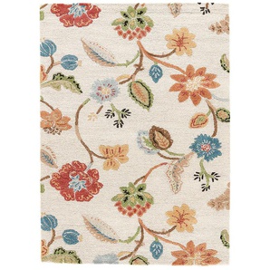 Wollteppich MORGENLAND Jive - Wollteppich Teppiche Gr. B: 150cm, L: 240cm, beige (creme) Sehr weicher Flor