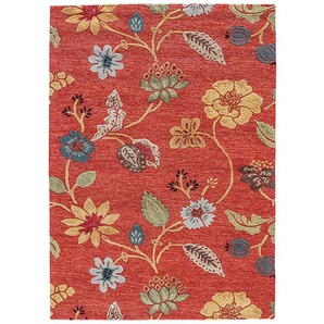 Wollteppich MORGENLAND Jive - Wollteppich Teppiche Gr. B: 150cm, L: 240cm, orange Sehr weicher Flor