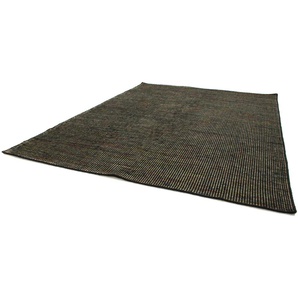 Wollteppich MORGENLAND Kelim Teppich Arvin, schwarz, B:200cm H:10mm L:300cm, Schurwolle, Teppiche, Kelimteppich, Kurzflor