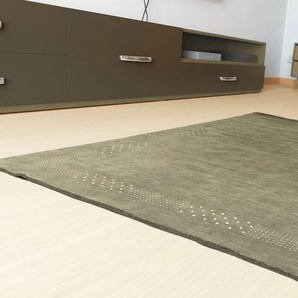 Wollteppich MORGENLAND Nova - Gabbeh Teppich Loribaft Perser Teppiche Gr. B: 170cm, L: 240cm, grau Flachgewebe