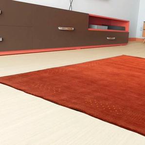 Wollteppich MORGENLAND Nova - Gabbeh Teppich Loribaft Perser Teppiche Gr. B: 200cm, L: 300cm, rot Flachgewebe