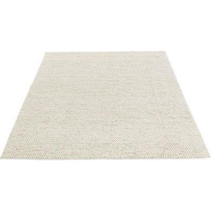 Wollteppich MY HOME Wolly, Wolle Teppiche Gr. B/L: 240 cm x 320 cm, 10 mm, 1 St., beige (natur) Esszimmerteppiche handgewebt, Handweb Teppiche, Wohnzimmer, Schlafzimmer, Esszimmer