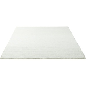 Wollteppich SANSIBAR Hörnum Teppiche Gr. B/L: 120 cm x 180 cm, 12 mm, 1 St., beige (naturweiß) Esszimmerteppiche Handweb Teppich, meliert, reine gewalkte Wolle, handgewebt