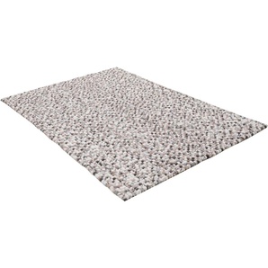 Wollteppich THEKO Felty 2.2 Teppiche Gr. B: 90cm, 22mm, L: 160cm, beige (natur) Filzkugel-Teppich, reine Wolle, handgefertigt