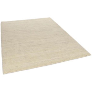 Wollteppich THEKO Hadj Uni Teppiche Gr. B: 250cm, 25mm, L: 300cm, beige echter Berber Teppich, reine Wolle, meliert, handgeknüpft