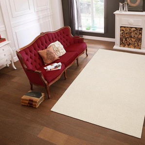 Wollteppich THEKO Janne, Berber Teppich, Wolle, meliert, handgearbeitet Teppiche Gr. B/L: 240 cm x 340 cm, 20 mm, 1 St., beige (natur) Esszimmerteppiche handgetuftet, Wohnzimmer, Schlafzimmer, Esszimmer