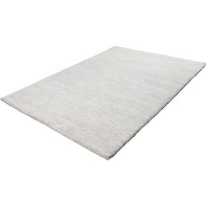 Wollteppich THEKO Maloronga Uni Teppiche Gr. B: 170cm, 24mm, L: 240cm, beige (natur grau) echter Berber Teppich, reine Wolle, handgeknüpft