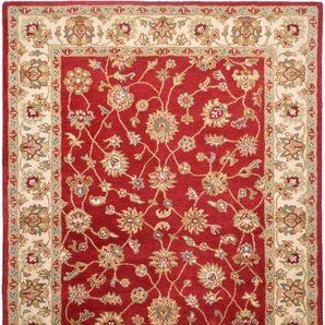 Wollteppich THEKO Royal Ziegler 503 Teppiche Gr. B: 240cm, 14mm, L: 340cm, rot reine Wolle, handgetuftet, Orient-Optik, mit Bordüre