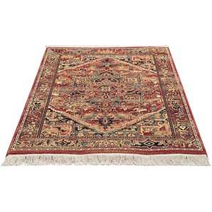 Wollteppich THEKO Saharna 2886 Gr. 2, rot, B:80cm H:10mm L:150cm, Wolle, Teppiche, Fransenteppich, reine Wolle, Orient-Optik, mit Fransen