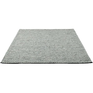 Wollteppich THEKO Tauern Teppiche Gr. B: 170cm, 10mm, L: 240cm, grau Handweb Teppich, reine Wolle, handgewebt