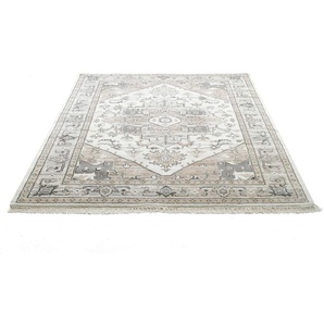 Wollteppich THEKO Versian 877 Teppiche Gr. B: 170cm, 10mm, L: 240cm, beige (natur) handgeknüpft, reine Wolle, orientalisches Design