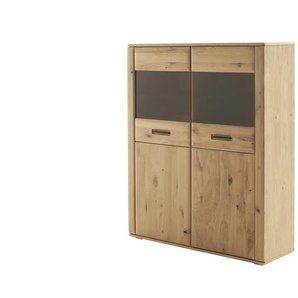 Woodford Highboard  Alesio ¦ holzfarben ¦ Maße (cm): B: 114 H: 140 T: 37