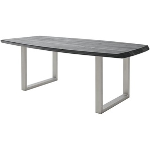 Woodford Kufentisch massiv Calotta - grau - Materialmix - 100 cm - 79 cm | Möbel Kraft