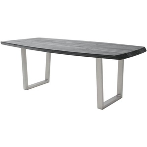 Woodford Kufentisch massiv Calotta - grau - Materialmix - 100 cm - 79 cm | Möbel Kraft