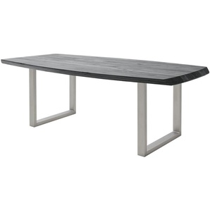 Woodford Kufentisch massiv Calotta - grau - Materialmix - 100 cm - 79 cm | Möbel Kraft