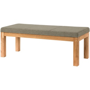 Woodford Polster-Sitzbank massiv Melia - beige - Materialmix - 150 cm - 49 cm - 50 cm | Möbel Kraft