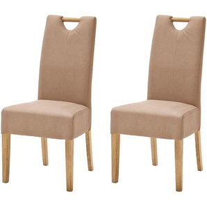 Woodford 2er Set Esszimmerstuhl  mit Griff Mable ¦ beige ¦ Maße (cm): B: 47 H: 99 T: 59