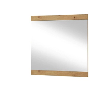 Woodford Spiegel 84 x 83 cm Lina - holzfarben - Glas, Aluminium, Holzwerkstoff - 84 cm - 83 cm - 2 cm | Möbel Kraft