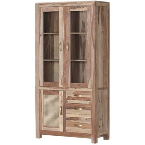 Woodford Vitrine  Tiana ¦ holzfarben ¦ Maße (cm): B: 90 H: 180 T: 43