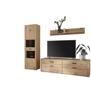 Woodford Wohnkombination Alesio - holzfarben - Materialmix - 258 cm - 207 cm - 50 cm | Möbel Kraft