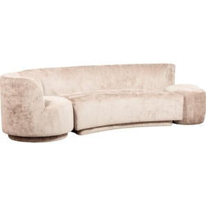 WOOOD Loungesofa Combi-Popular: Bank + Sessel + Pouf, H 72 cm x B 345 cm x T 97 cm