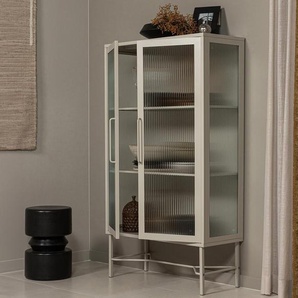 Woood Vitrine »Zion« aus Metall - braun -