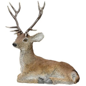 X-Mas Dekohirsch, Natur, Fell, 47.00x67.00x26.00 cm, Dekoration, Weihnachtsdekoration, Winterdeko