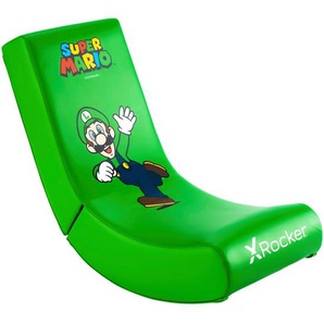 X Rocker Gamingsessel, Grün, Kunststoff, Leder, Lederlook, Cartoon, 41x65x84.5 cm, Schaukelfunktion, Kinder- & Jugendzimmer, Jugendmöbel, Gamingstühle