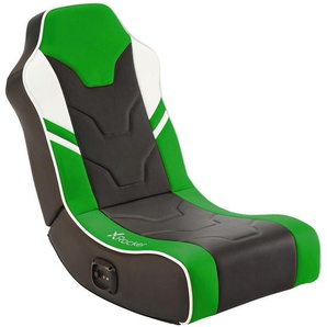 X Rocker Gamingsessel, Grün, Textil, 42x64x75 cm, integrierte Lautsprecher, Kinder- & Jugendzimmer, Jugendmöbel, Gamingstühle