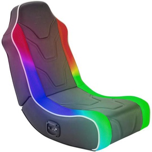 X Rocker Gamingsessel, Schwarz, Kunststoff, Textil, 42x68x74 cm, integrierte Lautsprecher, Kinder- & Jugendzimmer, Jugendmöbel, Gamingstühle