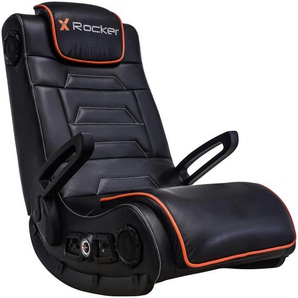 X Rocker Gamingstuhl, Schwarz, Textil, 62x87x90 cm, klappbar, Soundsystem, USB-Anschluss, integrierte Lautsprecher, abwischbar, Kinder- & Jugendzimmer, Jugendmöbel, Gamingstühle