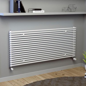 XIMAX Designheizkörper Gamba Slim Duplex Horizontal, 610 mm x 1200 mm Heizkörper 825 Watt, Weiß Gr. B/H/T: 120 cm x 61 cm x 5,2 cm, seidenmatt, unten, weiß