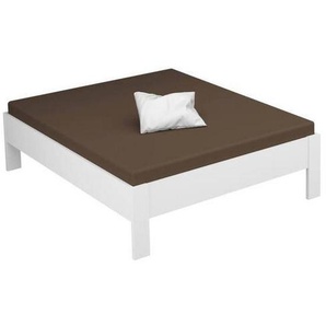 Xora Bettrahmen Aditio Beds, Weiß, 160x200 cm, Blauer Engel, Goldenes M, Made in Germany, in verschiedenen Holzdekoren erhältlich, Größen erhältlich, Zubehör