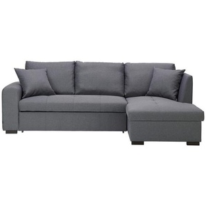 Xora Ecksofa, Grau, Textil, 3-Sitzer, Füllung: Schaumstoff, Ottomane rechts, L-Form, 238x158 cm, Made in EU, Liegefunktion, seitenverkehrt erhältlich, Wohnzimmer, Sofas & Couches, Wohnlandschaften, Ecksofas