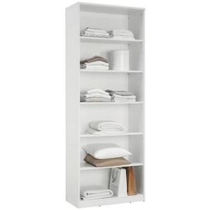 Xora Regal, Weiß, Holzwerkstoff, 5 Fächer, 72x194x36 cm, Arbeitszimmer, Büroregale, Bücherregale