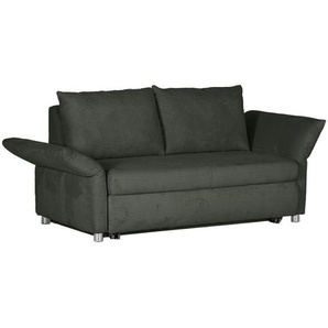 Xora Schlafsofa Ascola, Dunkelgrün, Textil, 2-Sitzer, Füllung: Polyester, 176x81x98 cm, Stoffauswahl, Rücken echt, Kinder- & Jugendzimmer, Jugendmöbel, Jugendsofas