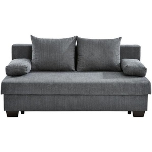 Xora Schlafsofa Bilbao, Dunkelgrau, Textil, Buche, massiv, Uni, 3-Sitzer, Füllung: Schaumstoff, 200x88x102 cm, Stoffauswahl, Schlafen auf Sitzhöhe, Rücken echt, Kinder- & Jugendzimmer, Jugendmöbel, Jugendsofas