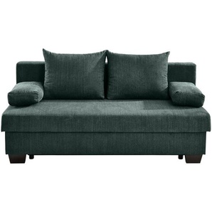 Xora Schlafsofa Bilbao, Dunkelgrün, Textil, Buche, massiv, 3-Sitzer, Füllung: Schaumstoff, 200x88x102 cm, Stoffauswahl, Schlafen auf Sitzhöhe, Rücken echt, Kinder- & Jugendzimmer, Jugendmöbel, Jugendsofas